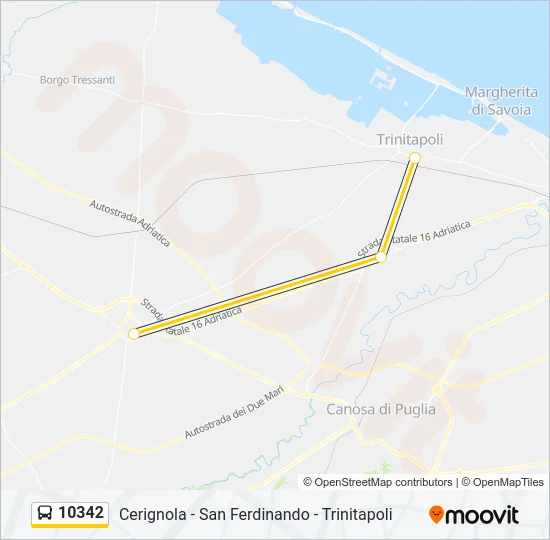 10342 Bus Line Map