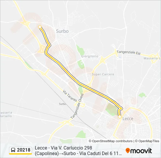 20218 Bus Line Map