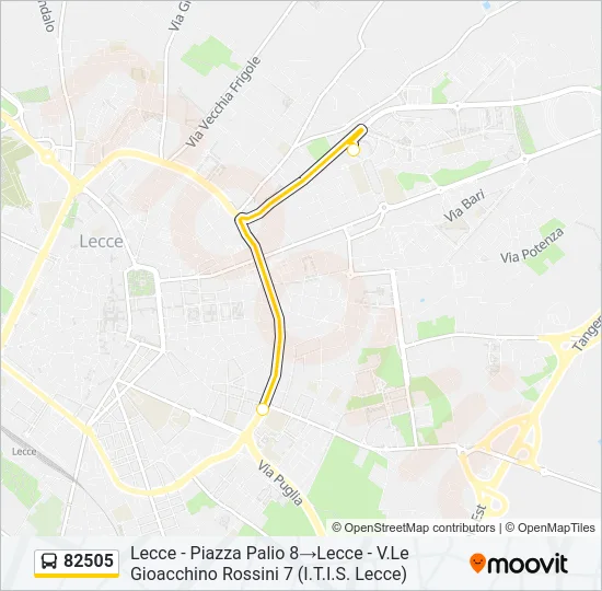 82505 Bus Line Map