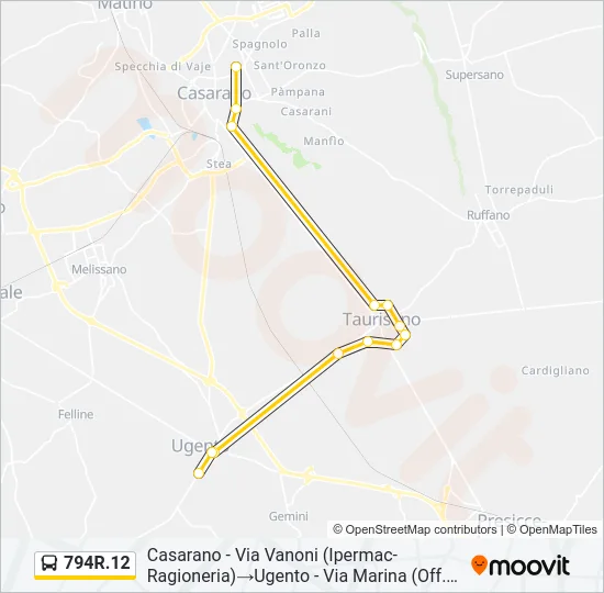 794R.12 Bus Line Map