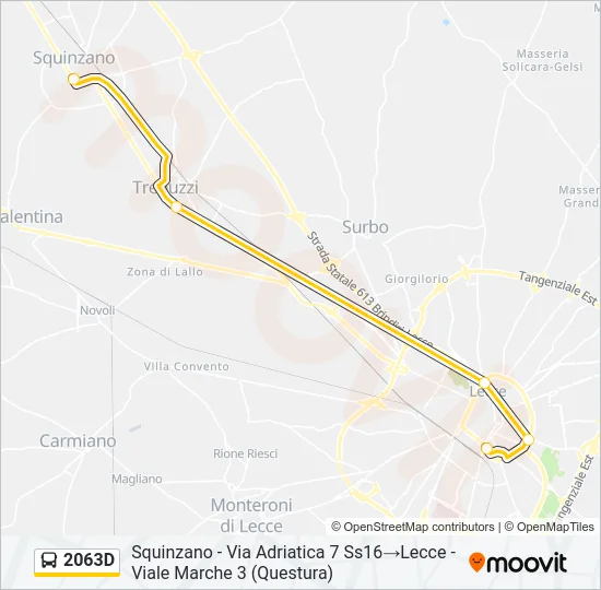 2063D Bus Line Map