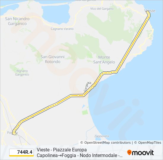 744R.4 bus Line Map