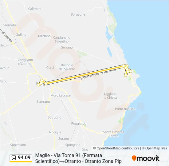 94.09 Bus Line Map
