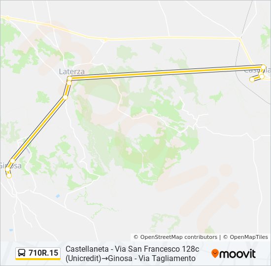 710R.15 bus Line Map