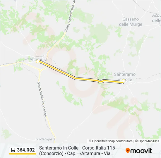 364.R02 Bus Line Map