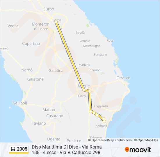 2005 bus Line Map