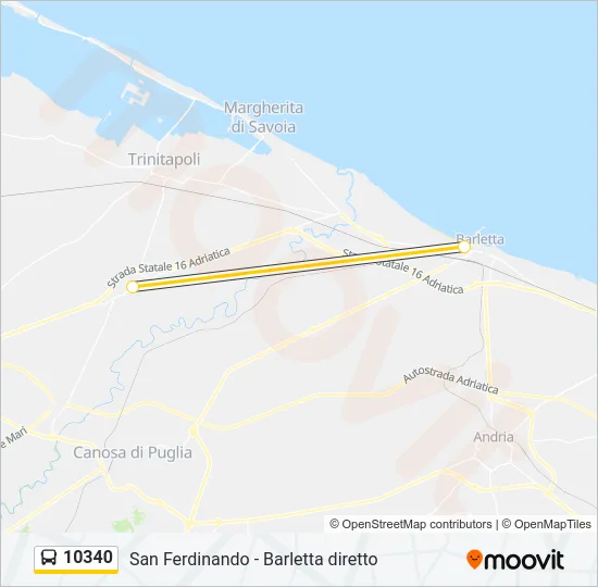 10340 Bus Line Map