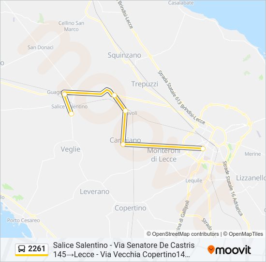 2261 Bus Line Map