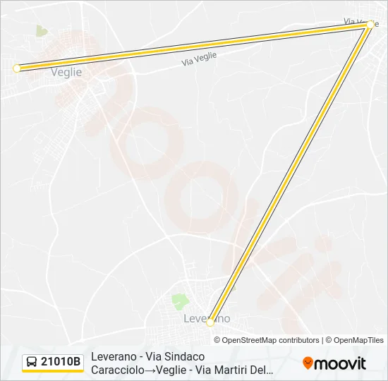 21010B Bus Line Map