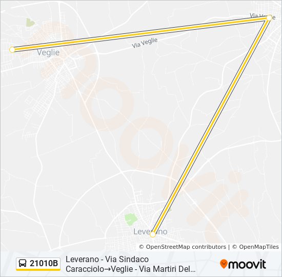 21010B bus Line Map