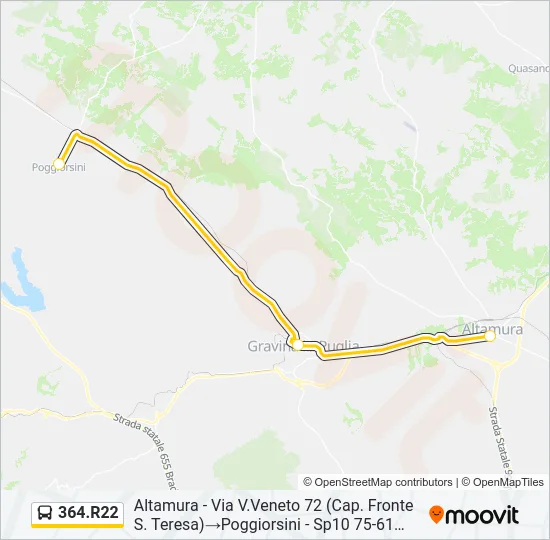 364.R22 Bus Line Map