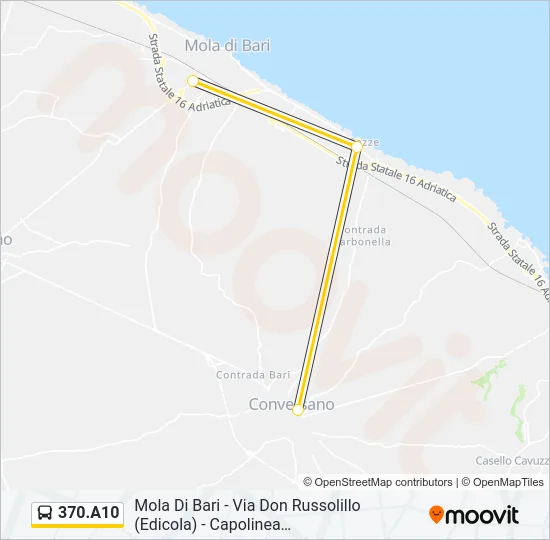 370.A10 Bus Line Map