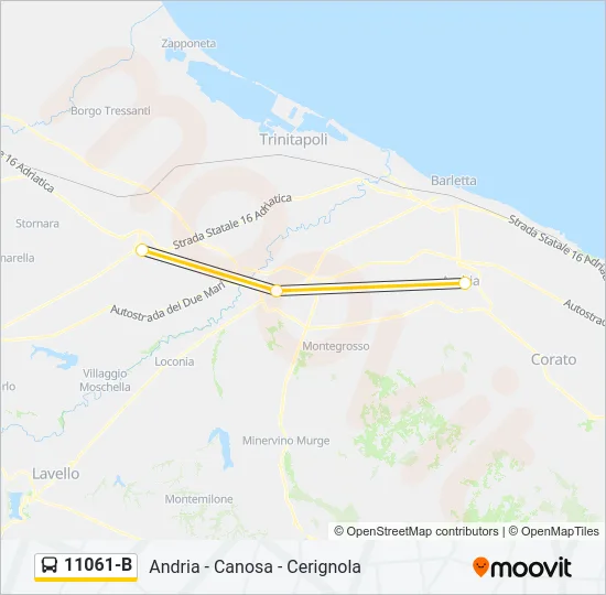 11061-B Bus Line Map