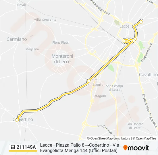 21114SA Bus Line Map