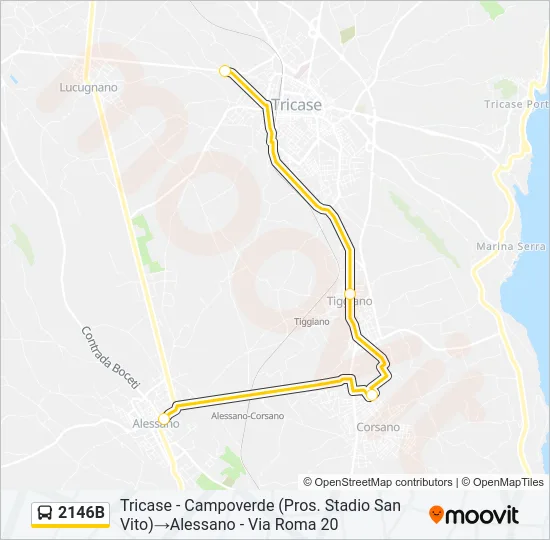 2146B Bus Line Map