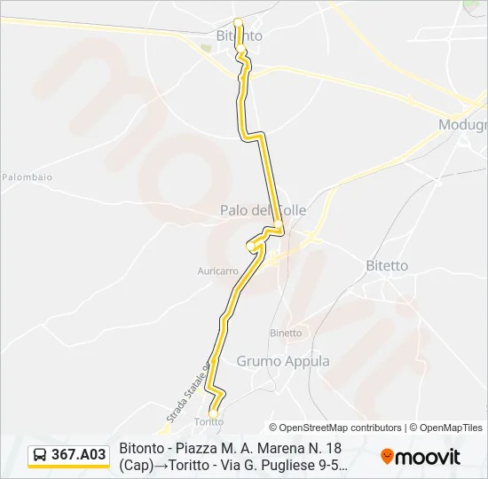 367.A03 Bus Line Map
