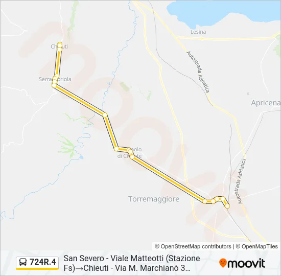 724R.4 Bus Line Map