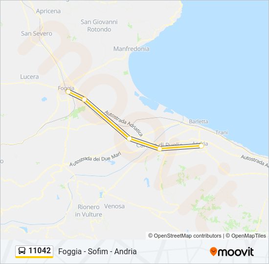11042 Bus Line Map