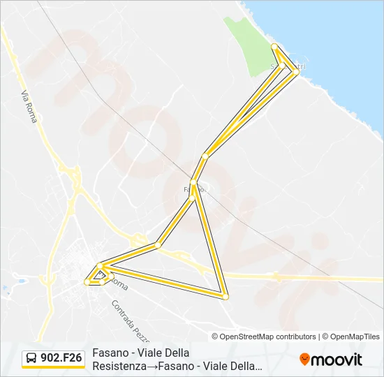 902.F26 Bus Line Map