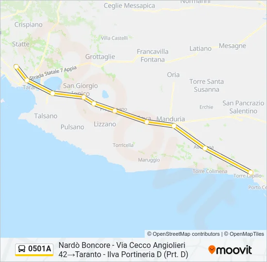 0501A Bus Line Map