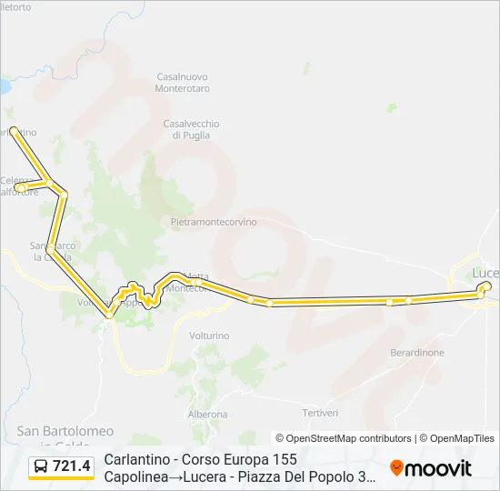 721.4 Bus Line Map