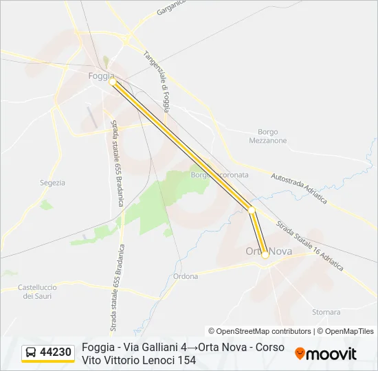 44230 Bus Line Map