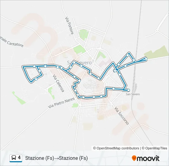 4 Bus Line Map