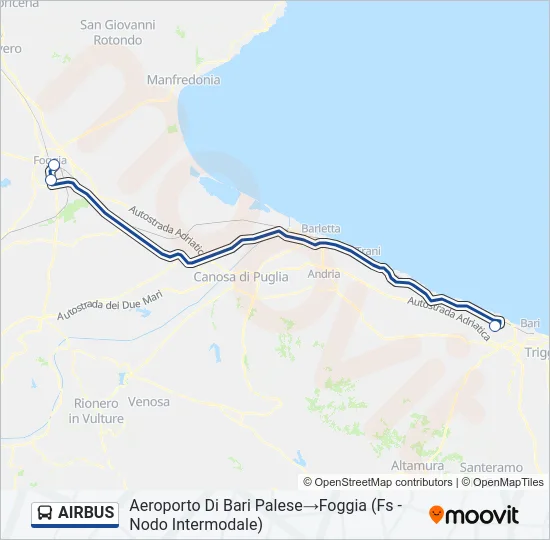 AIRBUS Bus Line Map