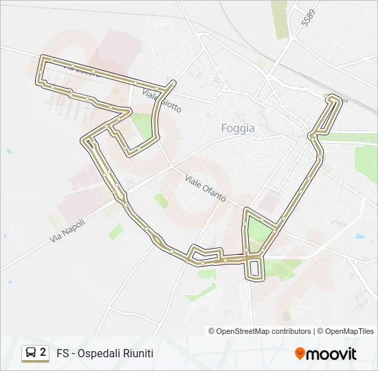 2 Bus Line Map