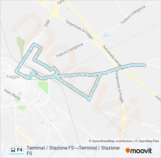 F4 bus Line Map