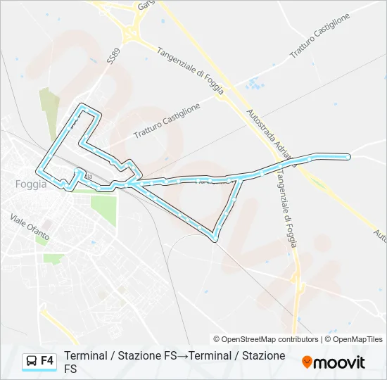 F4 Bus Line Map