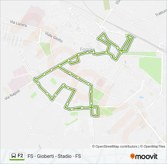 F2 Bus Line Map