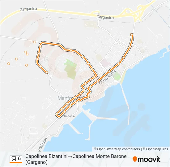 6 Bus Line Map