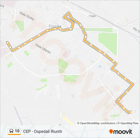 10 Bus Line Map