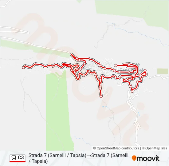 C3 Bus Line Map