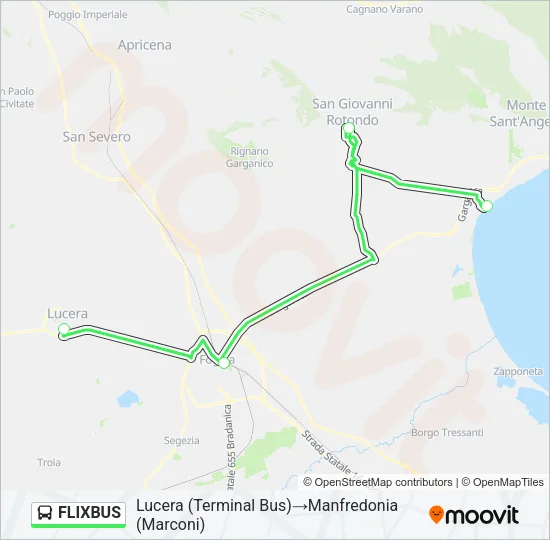 FLIXBUS Bus Line Map