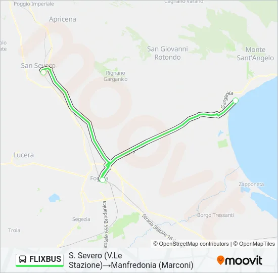 FLIXBUS Bus Line Map