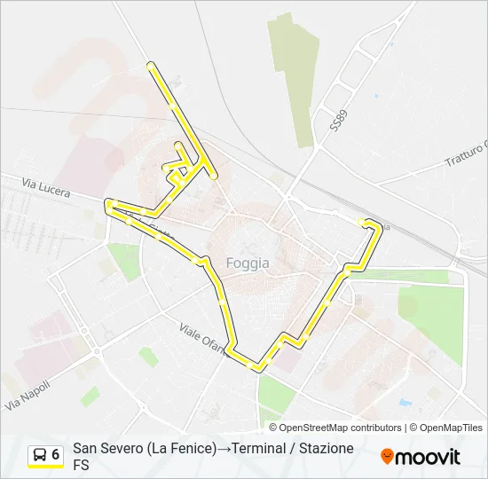 6 Bus Line Map