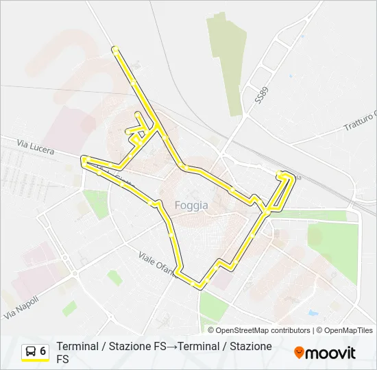 6 Bus Line Map