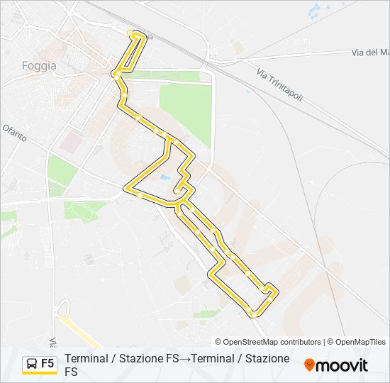 F5 bus Line Map