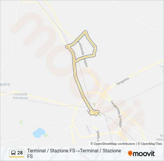 28 Bus Line Map