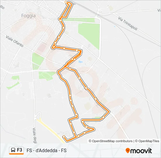 F3 Bus Line Map