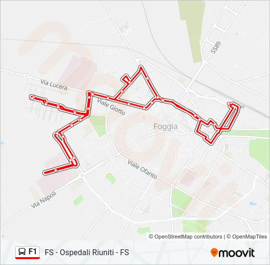 F1 Bus Line Map