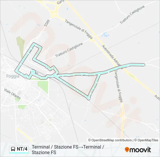 NT/4 Bus Line Map