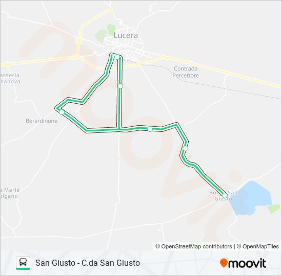 S.GIUSTO bus Line Map