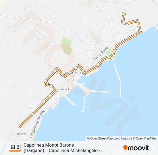 2 Bus Line Map