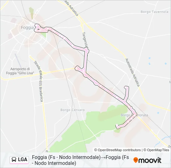 LGA Bus Line Map