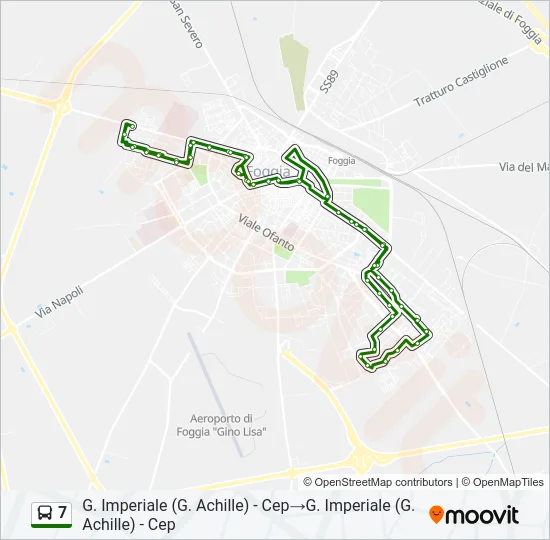 7 Bus Line Map