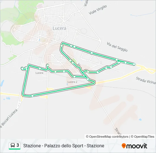 3 Bus Line Map