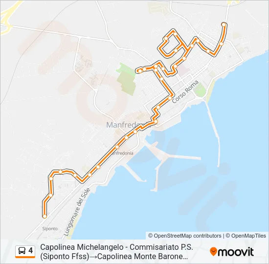 4 Bus Line Map